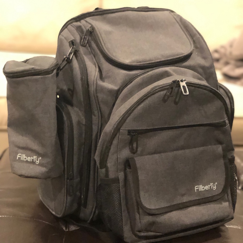 Filberry Backpack Diaper Bag Set – Large & Small Backpacks zip together!